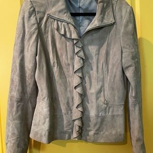 Suede leather jacket